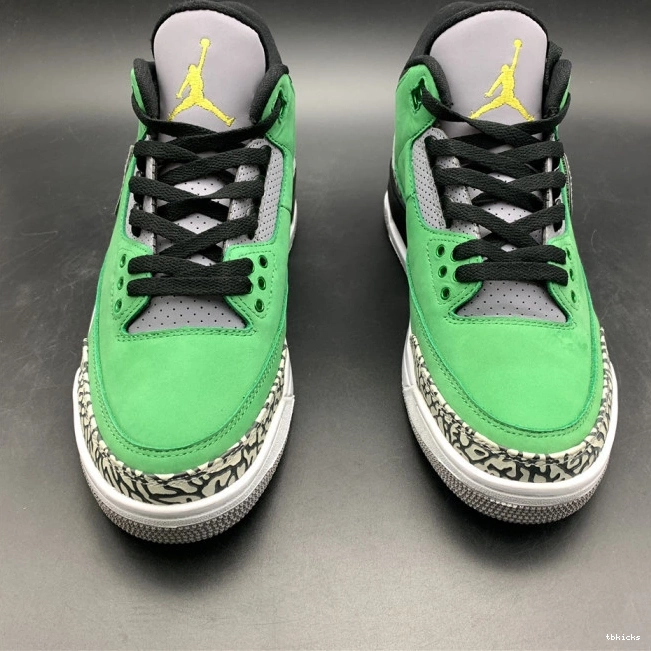 Cheap TBK Retro PE Air Jordan shoes Oregon AJ3 Tinker 3 867493 Ducks 0812